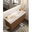 Mondiaz VICA ensemble de meuble de salle de bain - 120cm - meuble sous-vasque repos - 2 tiroirs - lavabo denia double - 2 trous de robinet - version XL 60cm de haut SW1089679