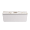 MONDIAZ TURE-DLUX Meuble toilette - 120cm - Cale - EDEN - vasque Frappe - position centrale - 1 trou de robinet SW1102693