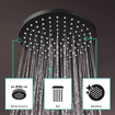 Hansgrohe Vernis Blend showerpipe met thermostaat ecosmart mat zwart SW647136