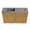Mondiaz JOYA-DLUX Meuble de toilette 70cm - couleur Oak - Vasque FAYE position Gauche Sans trou de robinet couleur Sombra SW1424249