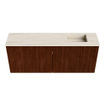 Mondiaz JOYA-DLUX 100cm meuble de toilette - couleur Ruby - Vasque FAYE position Droite Sans trou de robinet couleur Meli. SW1425365
