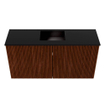 Mondiaz JOYA 80cm toiletmeubel - kleur Ruby - Wastafel FAYE positie Midden Zonder kraangat kleur Urban. SW1421832