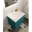 Mondiaz VICA ensemble de meuble de salle de bain - 60cm - meuble sous-vasque smag - 2 tiroirs - lavabo moon milieu - 1 trou de robinet - version XL 60cm haut SW1090117