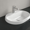 Villeroy & boch architectura lavabo à encastrer 60x45x17cm ovale 1 trou pour robinet sans trou de trop-plein céramique blanche alpin brillante SW762329