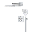 Grohe Smartcontrol Regendoucheset inbouw - hoofddouche vierkant - handdouche vierkant - chroom SW1186612