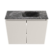 MONDIAZ TURE-DLUX Meuble toilette - 60cm - Linen - EDEN - vasque Lava - position droite - sans trou de robinet SW1103923