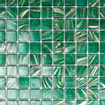 The Mosaic Factory Amsterdam mozaïektegel 2x2x0.4cm voor wand en vloer voor binnen en buiten vierkant Glas Midden Groen SW62148