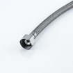 Fortifura Calvi Robinet d'arrêt d'angle avec flexible - flexible de 30 cm - 1/2"x3/8" - gunmetal brossé SW1382527
