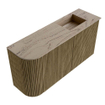 Mondiaz JOYA-DLUX 81.6cm toiletmeubel - ronding links kleur Dusk - Wastafel FAYE positie Rechts Zonder kraangat kleur Arena. SW1425771