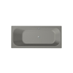 Xenz Aruba Ligbad - 170x75x48 - afvoer Midden - overloop andere kant - acryl - wit mat SW378286