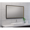 Wiesbaden Avi miroir rectangulaire avec LED, dimmable et chauffage miroir 100 x 60 cm noir mat SW373498