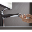 Hansgrohe Talis e Mitigeur lavabo 1 trou 240 zo/évacuation chrome noir brossé SW528827