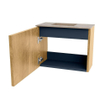 Mondiaz JOYA-DLUX Meuble de toilette 50cm - couleur Oak - Vasque FAYE position Gauche 1 trou de robinet couleur Arena SW1423843