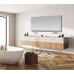 FugaFlow Eccelente Arredo Miroir - 140x70cm - sans éclairage - à poser horizontalement et verticalement - sans cuivre SW1469308