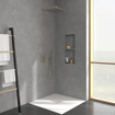 Villeroy & Boch Universal Showers douche de tête - 35cm - carré - Nickel brossé mat (inox) SW974386
