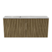 Mondiaz JOYA-DLUX 90cm toiletmeubel - kleur Dusk - Wastafel FAYE positie Links Zonder kraangat kleur Glace. SW1423145