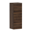 Hansgrohe Xelu Q Half Hoge Kast - 106.5x40x35cm - 1 deur - greep chroom - softclose - scharnier rechts - dark walnut SW995281