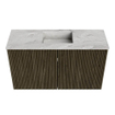 Mondiaz JOYA-DLUX 70cm toiletmeubel - kleur Shadow - Wastafel FAYE positie Midden Zonder kraangat kleur Glace. SW1422757