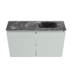 MONDIAZ TURE-DLUX Meuble WC 80 cm Greey. EDEN lavabo Lava position droite. Avec 1 trou de robinet. SW1103791