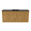 Mondiaz JOYA 90cm meuble de salle de bains - couleur Oak - Vasque FAYE position Milieu Sans trou de robinet couleur Urban SW1421210