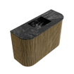 Mondiaz JOYA-DLUX Meuble de salle de bains 63,2cm - arrondis gauche et droite couleur Dusk - Vasque FAYE position Milieu Sans trou de robinet couleur Lava SW1423282