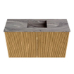 Mondiaz JOYA-DLUX 70cm toiletmeubel - kleur Oak - Wastafel FAYE positie Midden Zonder kraangat kleur Sombra. SW1424245