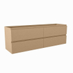 Mondiaz Hay Meuble sous vasque - 150x40x50cm - 4 tiroirs - softclose - 1 découpe au centre - Oro SW1016095