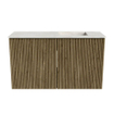 Mondiaz JOYA-DLUX 70cm toiletmeubel - kleur Dusk - Wastafel FAYE positie Rechts Zonder kraangat kleur Ostra. SW1423388