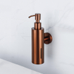 Fortifura Calvi zeepdispenser - wand - rond - Geborsteld koper PVD (Koper) OUT13188