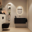 MONDIAZ TURE-DLUX Meuble toilette - 100cm - Urban - EDEN - vasque Ostra - position centrale - sans trou de robinet SW1104720