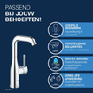 GROHE Essence Wastafelkraan Opbouw - uitloop 12.7cm - L-size - chroom SW97471