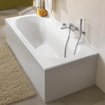 Villeroy & Boch Oberon baignoire en matière synthétique Quaryl rectangulaire 170x75x45cm - incl. pieds blanc mat SW453671