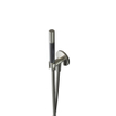 Hotbath Cobber M440 staafhanddouche met wandsteun en uitlaat en doucheslang 150cm nikkel geborsteld SW74192