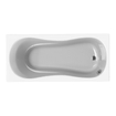 Xenz Curaçao Douchebad - 175x80x47 - afvoer uiteinde - acryl - wit SW103005