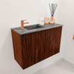 Mondiaz JOYA-DLUX 60cm meuble de toilette - couleur Ruby - Vasque FAYE position Gauche 1 trou de robinet couleur Sombra. SW1425658