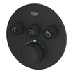Grohe Grohtherm smartcontrol afdekset thermostatisch rond phantom black SW901521