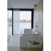Duravit HappyD 2 baignoire encastrée en matière synthétique acrylique rectangulaire avec 2 appuis-tête 180x80x46cm blanc SW54606