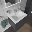 Duravit ME by Starck lavabo pour meuble 63x49cm avec 1 trou de robinet avec trop-plein avec WonderGliss blanc SW69044