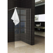 FugaFlow inloopdouche - 100x200cm - helder glas 8mm - Nano coating - met handdoekhouder - Chroom - Black Friday - SW787728