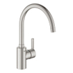 GROHE Feel Mitigeur d'évier - haut - SuperSteel brossé SW229115