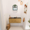Mondiaz JOYA-DLUX 100cm toiletmeubel - kleur Oak - Wastafel FAYE positie Midden 1 kraangat kleur Lava. SW1422080