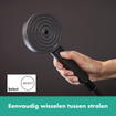 Hansgrohe Pulsify handdouche 10.5cm 3jet activation mat zwart SW651099