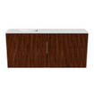 Mondiaz JOYA 90cm meuble de salle de bains WC - couleur Ruby - Vasque FAYE position Gauche 1 trou de robinet couleur Talc SW1421776