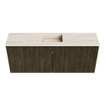 Mondiaz JOYA-DLUX 100cm meuble de toilette - couleur Shadow - Vasque FAYE position Milieu Sans trou de robinet couleur Meli. SW1424890