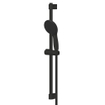 GROHE Tempesta 110 Ensemble barre de douche - 60cm - douchette ronde - 2 types de jets - flexible de douche lisse - noir mat SW1077302