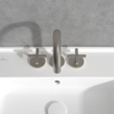 Villeroy & Boch Loop & Friends Driegats wastafelkraan - Matt Brushed Nickel (RVS) SW974354