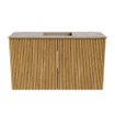 Mondiaz JOYA-DLUX 70cm toiletmeubel - kleur Oak - Wastafel FAYE positie Midden 1 kraangat kleur Arena. SW1423856