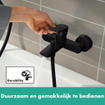 Hansgrohe Rebris Mitigeur bain monotrou apparent mat noir SW803077