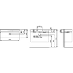 Laufen VAL lavabo-meuble 42x95x11.5cm 2 trous de robinet avec trop-plein SaphirKeramik blanc SW97453