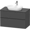 Duravit D-neo Meuble sous vasque 100x55x66.4cm 2 tiroirs Graphite mat SW641481